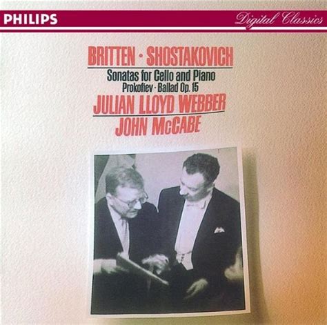 Britten Prokofiev Webber Julian Lloyd Webber Benjamin Britten Dmitri