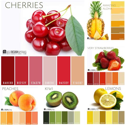 fruity color palettes. Checkout more interesting palettes by clicking ...