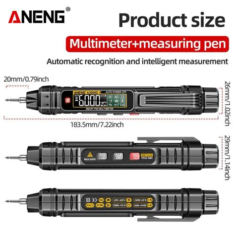 Jual Aneng A D Counts Pen Type Digital Multimeter True Rms