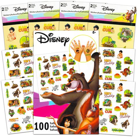 Buy Disney Jungle Book Sticker And Tattoos Party Favors Super Set