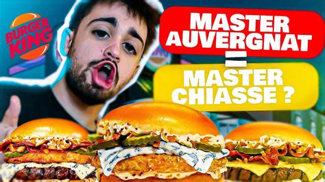 Je Teste Les Nouveaux Master Auvergnat De Burger King 😱 Youtube