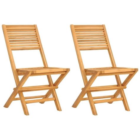 Chaises De Jardin Pliantes Yosoo Bois De Teck Massif Capacit De