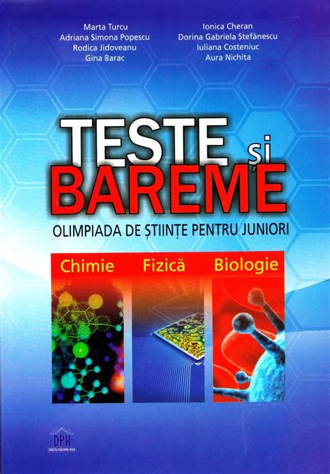 Teste Si Bareme Olimpiada De Stiinte Pentru Juniori Chimie Fizica