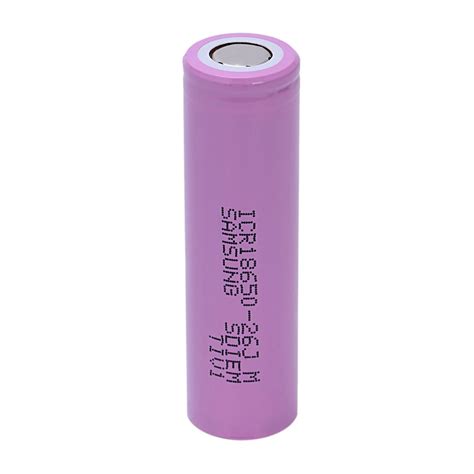 1pc 37v 2600mah 18650 Rechargeable Li Ion Battery For Icr18650 26f