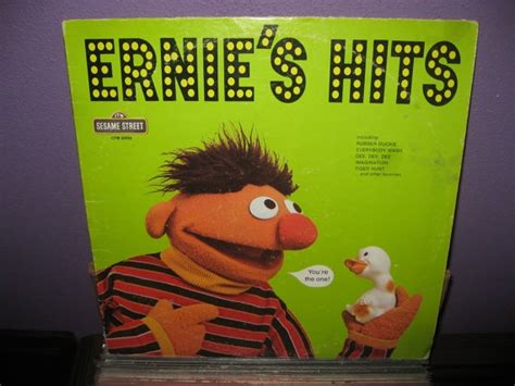 Rare Vinyl Record Sesame Street Ernies Hits Lp 1974 Etsy Rare