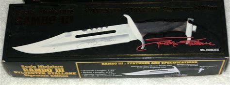 Rambo Sylvester Stallone Signature Edition Knife New Limited