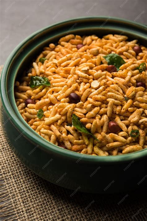 Premium Photo Puffed Rice Chivda Is A Savory And Spicy Bhel Item Made