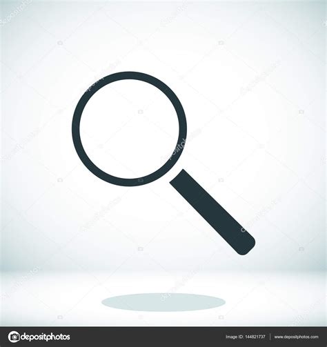 Black Magnifying Glass Stock Vector By ©simva 144821737