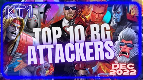 Top 10 Best Battlegrounds Offensive Champions Mcoc Ranking Series Part 12 December 2022