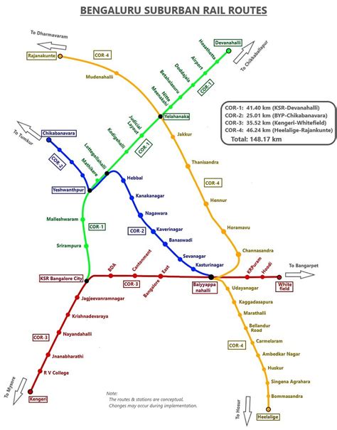 Bengaluru Suburban Rail Route Map And Status Updates 2024