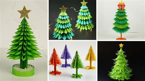 5 Easy Paper Christmas Tree Making Ideas Diy Christmas Tree