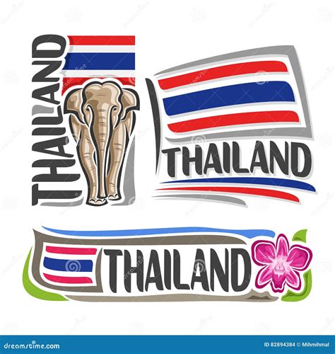 Vector logo Thailand stock vector. Illustration of elephant - 82894384