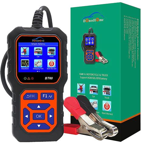 DonosHome Battery Indicator Battery Tester 12V 24V Load Tester Car