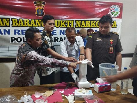 Satresnarkoba Polres Berau Musnahkan Sabu Dengan Total Berat 5 95 Gram