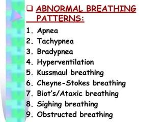 abnormal breathing patterns in respiratory system | PPT