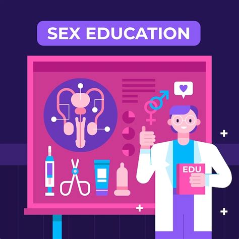 Ilustración De Educación Sexual De Diseño Plano Vector Premium