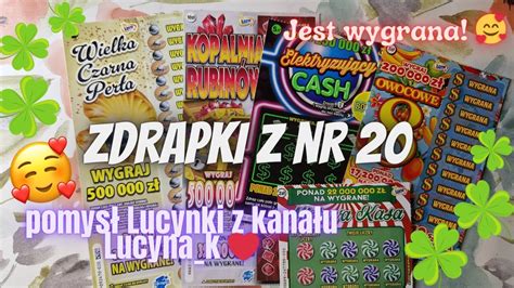 Zdrapki LottoPomysł Lucyna K Zdrapki z numerem 20 I jest wygrana