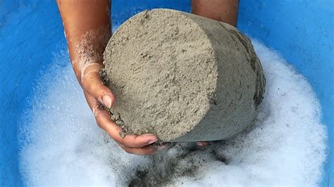 ASMR Super Duper Soft Silky Dusty Concrete Sand Big Giant Buckets