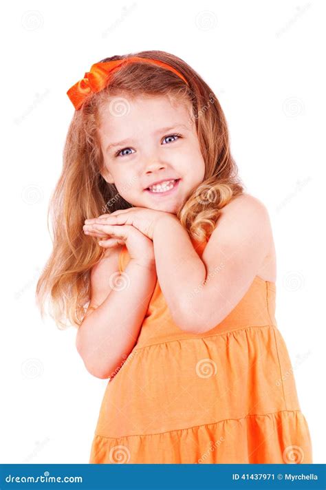 Sourire Mignon De Petite Fille Image Stock Image Du Bonheur