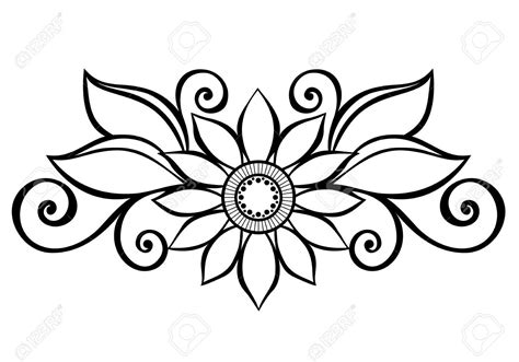 Flower Pattern Drawing At Explore Collection Of