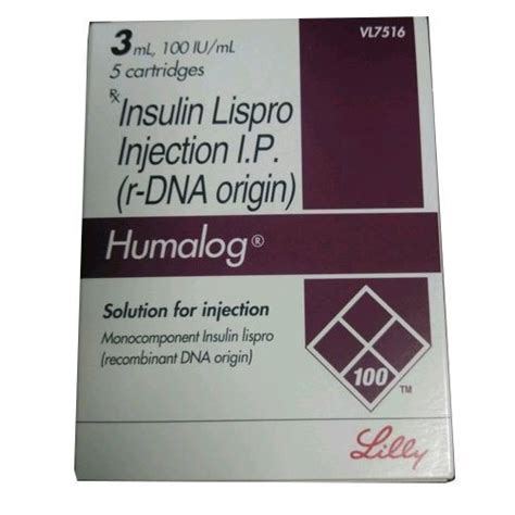 Humalog Insulin Lispro 100iu Ml Solution For Injection At 819 00 INR