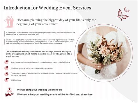 Wedding Flower Proposal Template Best Flower Site