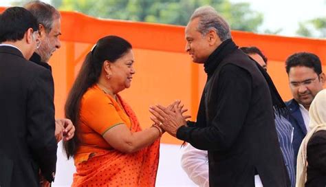 Vasundhara Raje Helped Me Save Govt In Says Ashok Gehlot