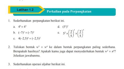 Kunci Jawaban Matematika Kelas Halaman Latihan Soal