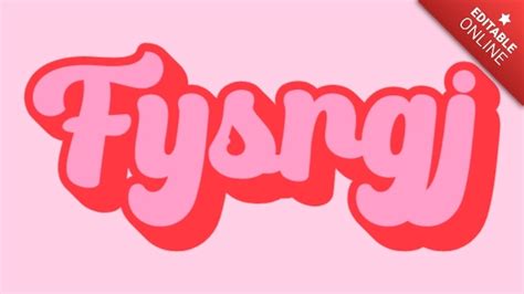 Fysrgj Retro Vibes S Text Effect Generator