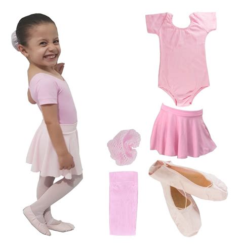 Ballet Bale Roupa Completa Pe As Linda Kit Ballet Mercado Livre