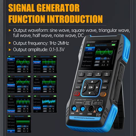 FNIRSI 2C23T Handheld Digital Oscilloscope Multimeter Function Signal