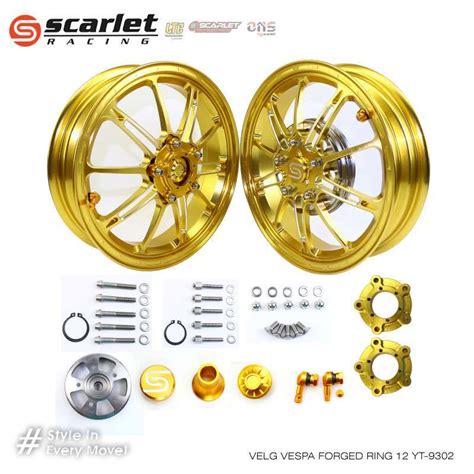 Jual Scarlet Racing Velg Pelk Pelek Rim Aloy Vespa Forged Ring Yt