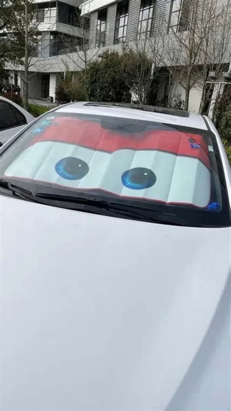 Funny Cartoon Eyes Windshield Cover Funny Car Windshield - Etsy