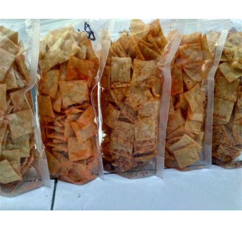 Jual Keripik Pangsit Kulit Pangsit Keripik Kerupuk 100gr Gurih Renyah