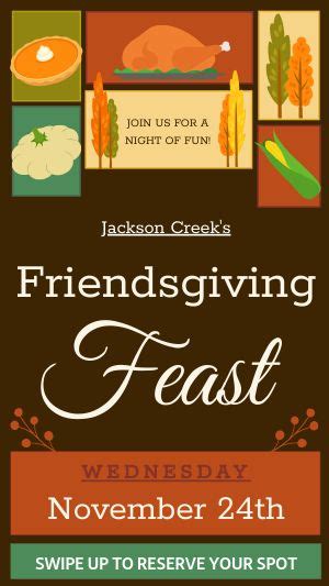 Friendsgiving Flyer Template By Musthavemenus