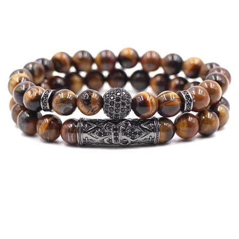 Blueredgoldgreen Tiger Eye Ultimate Protection Bracelet Set Zenheavens