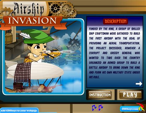 Airship Invasion - Free Online Games