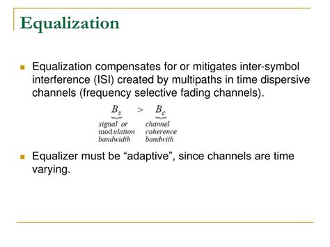 Ppt Equalization Powerpoint Presentation Free Download Id6780352