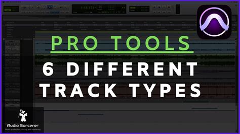 Pro Tools Tutorial The Different Track Types Avid Youtube