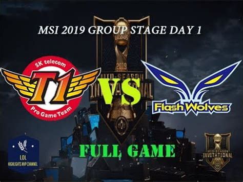 Skt Vs Fw Full Game Msi Group Stage Day Sk Telecom T Vs