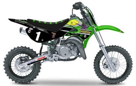 Kit déco Kawasaki KX KLX KXF SPLITFIRE 60 65 80 85 110 125 250 450