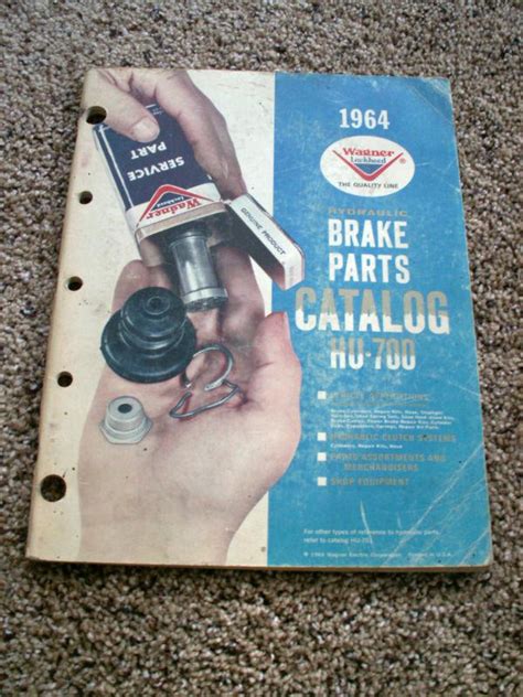 Find Wagner 1964 Brake Parts Catalog Covers 1964 & Older in Kenosha ...