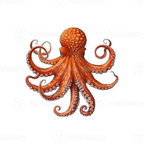 Octopus isolated on transparent background, created with 24509621 PNG