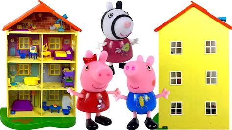 LA CASA DE PEPPA PIG CON LUCES Y SONIDOS PAPA PIG CONSTRUYE UNA NUEVA