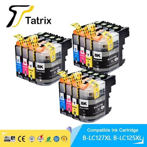 12PK Ink Cartridge LC127 LC127XL LC125XL Compatible For MFC J245 J470DW