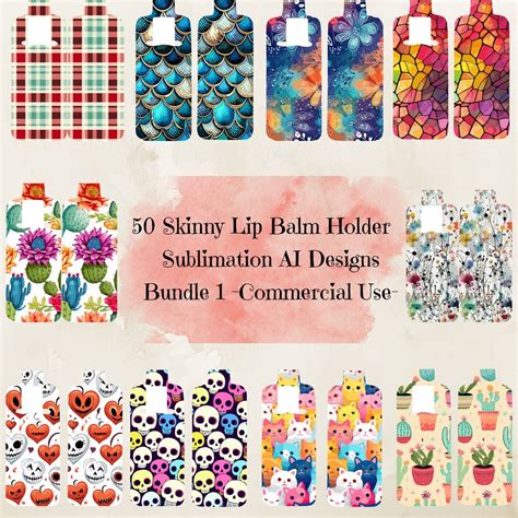 50 Png Skinny Lip Balm Holder Sublimation Design Lip Balm Designs Lip Balm Sublimation Design