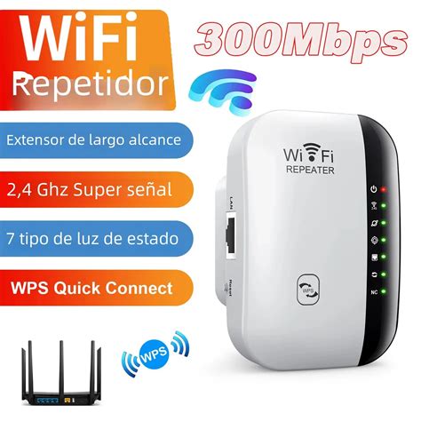 Repetidor Wifi Inal Mbrico Extensor De Mbps Amplificador Enrutador