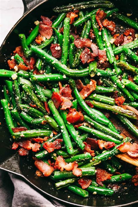 Garlic Parmesan Green Beans With Bacon HealthyVox