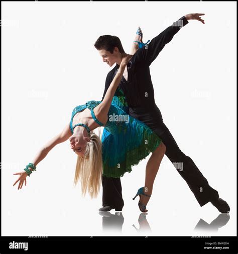 Couple Performing Ballroom Dance Stock Photo Alamy