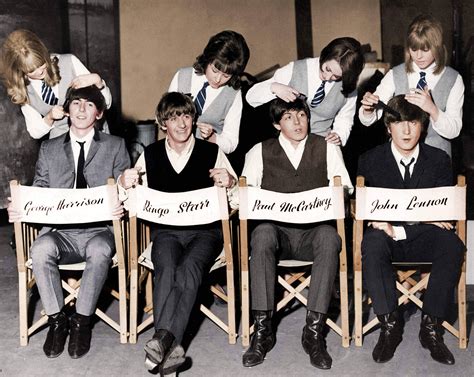 Unknown - The Beatles, A.K.A. the "Fab Four" Getting a Haircut ...